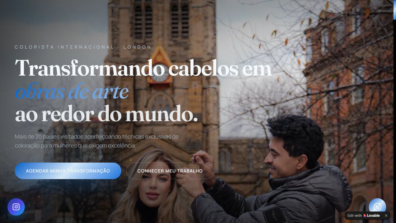 Captura da página Vicente Alves